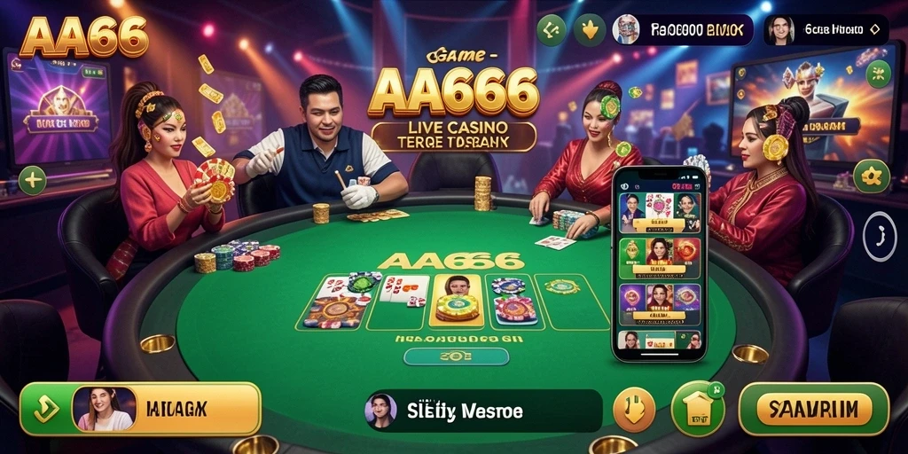Tampilan gameplay Live Casino yang nyata dan interaktif.