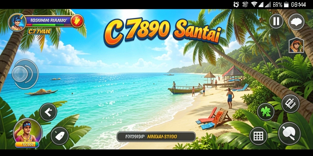 Tampilan gameplay C7890 yang ceria dan penuh warna.