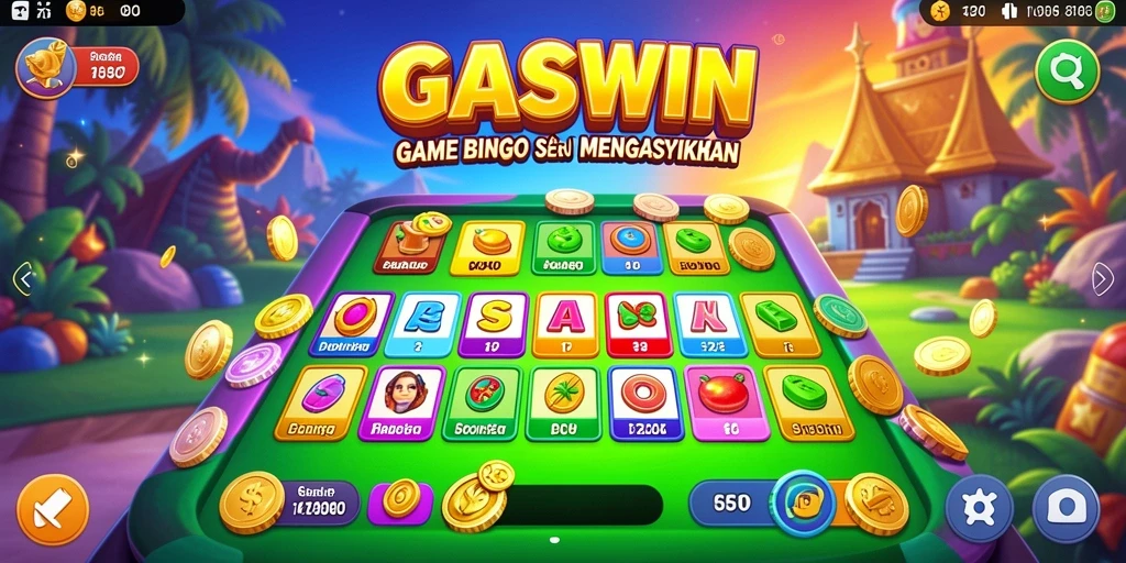 Screenshot gameplay GASWIN yang menunjukkan suasana seru bermain Bingo.
