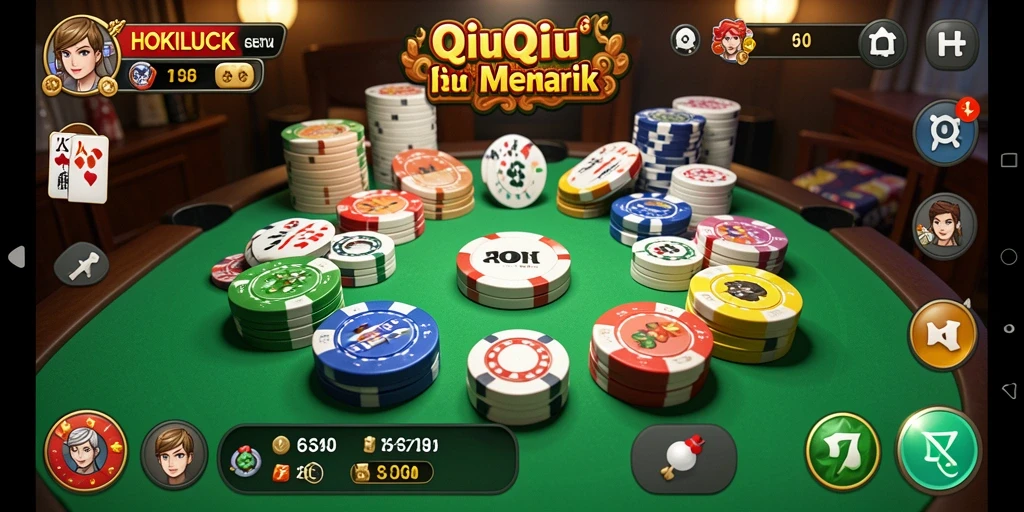 Tampilan gameplay seru dalam HOKILUCK dengan sistem QiuQiu.