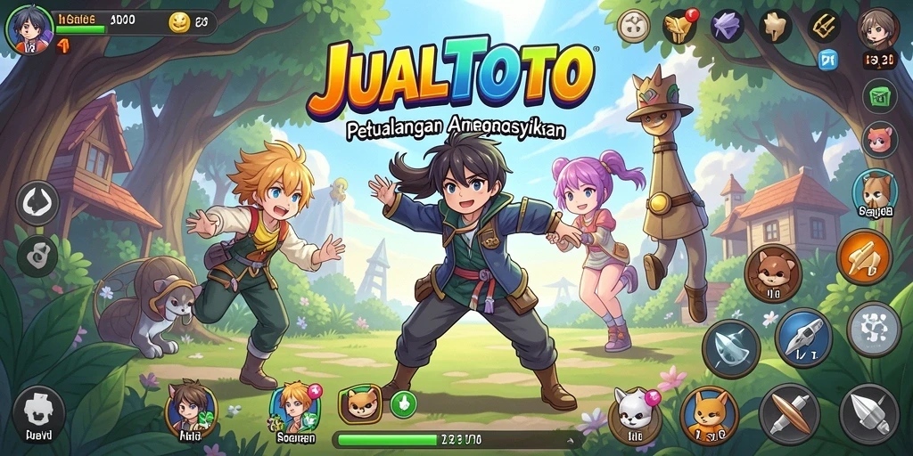 Tangkapan layar utama <strong>JUALTOTO</strong> menampilkan aksi seru dari gameplay Anime.
