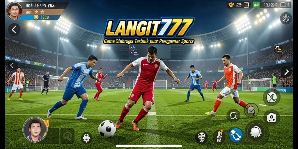 Tangkapan layar LANGIT777 menampilkan aksi mendebarkan di lapangan olahraga.