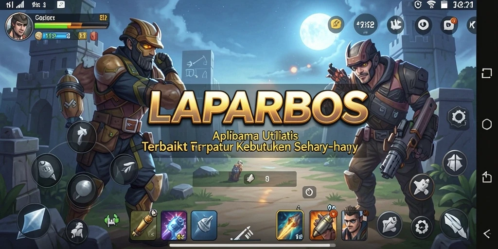 Tampilan antarmuka LAPARBOS yang sederhana dan efisien.