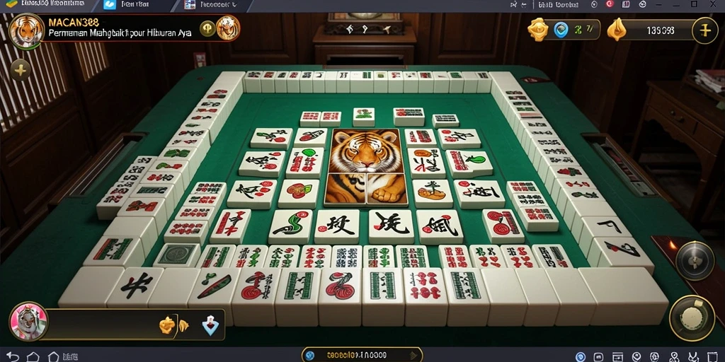 Tampilan gameplay menarik dari MACAN388 dengan elemen Mahjong.