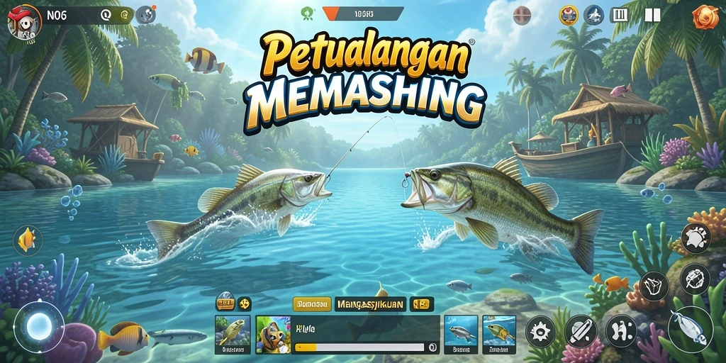 Tangkapan ikan yang mengesankan dalam gameplay N06.