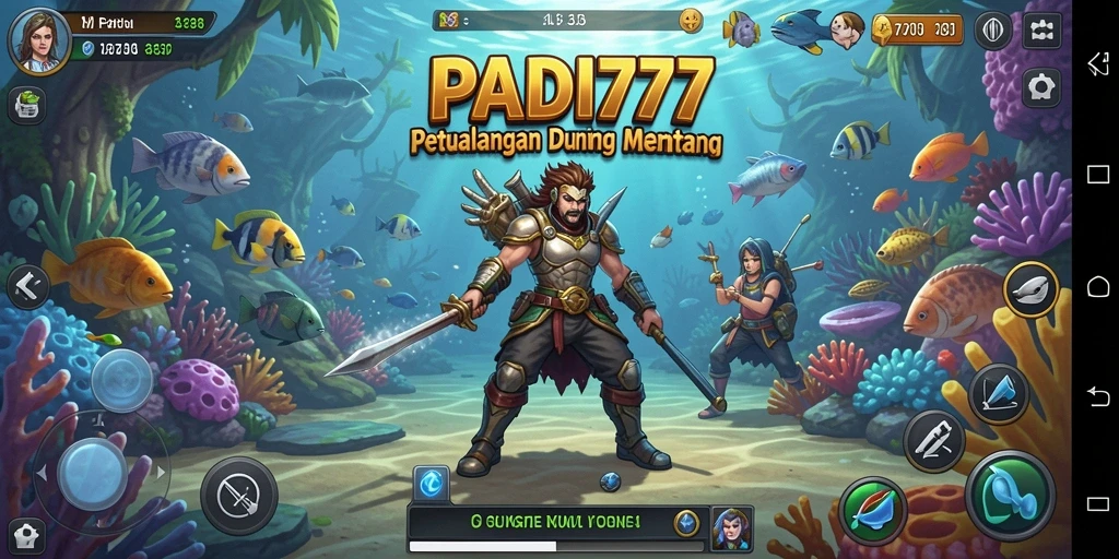 Screenshot utama PADI777 menampilkan aksi petualangan yang mendebarkan.