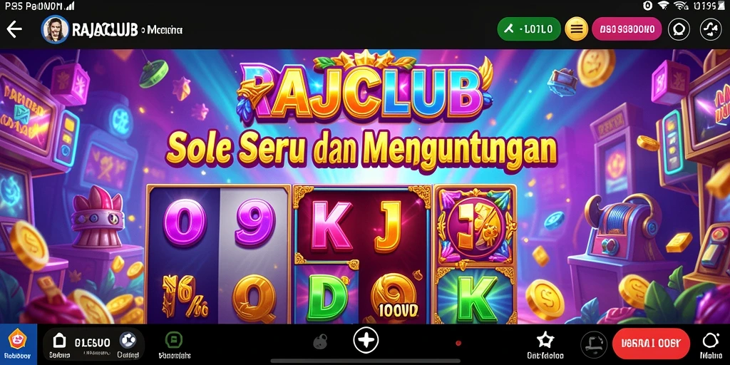 Screenshot gameplay <strong>RAJACLUB</strong> menampilkan keseruan dan keindahan desain slot.
