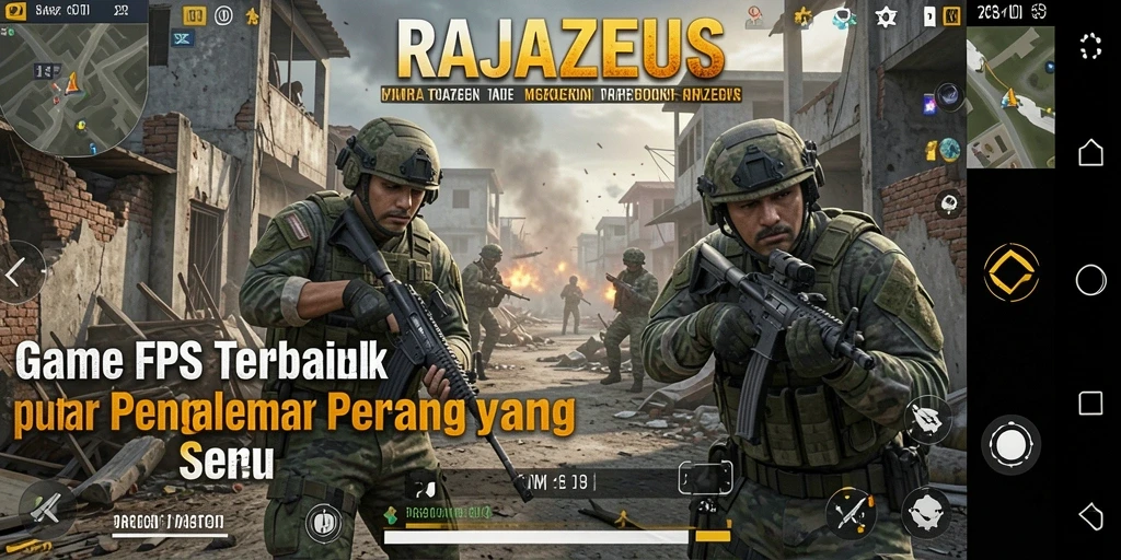 Tampilan gameplay RAJAZEUS yang menegangkan dan penuh aksi.