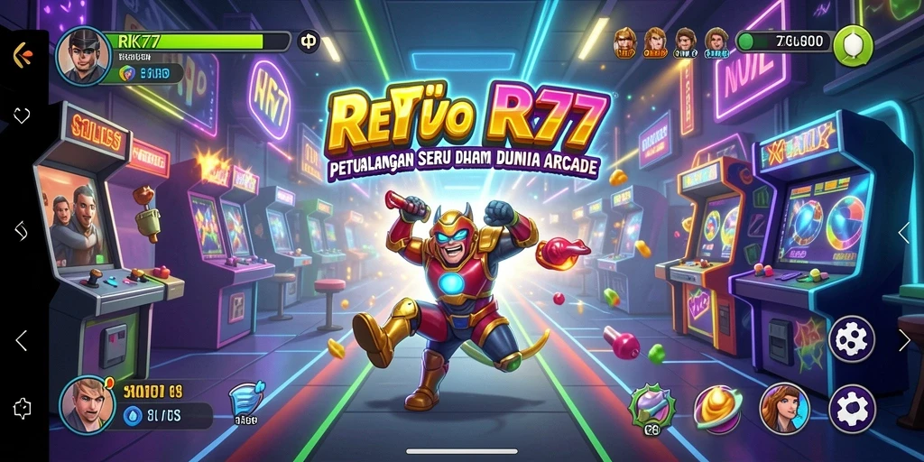 Screenshot menampilkan aksi gameplay seru RK77 dalam genre Arcade.