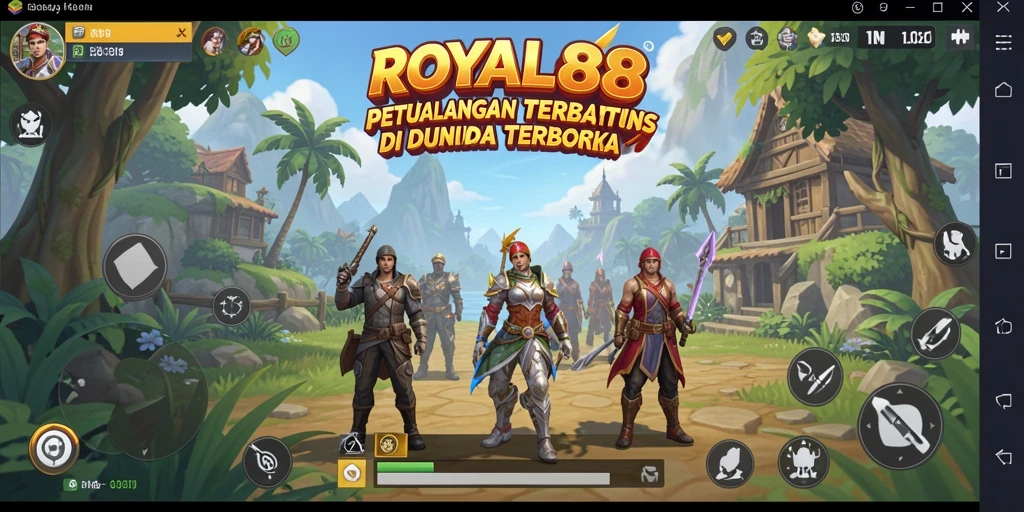 Tampilan gameplay Open World yang menarik di ROYAL88.
