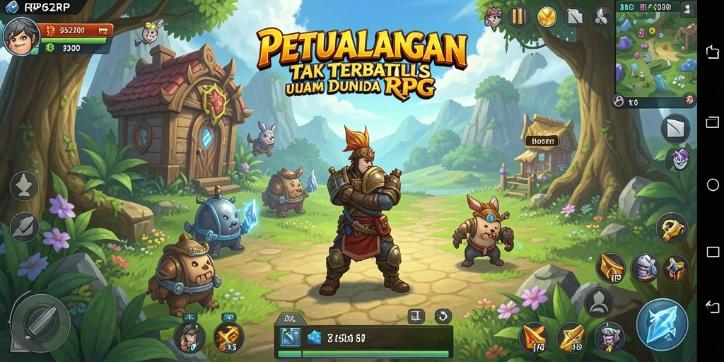 Tampilan gameplay menarik dari RP62RP dengan aksi RPG yang intens.