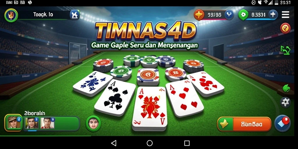 Tampilan gameplay Gaple yang menarik di TIMNAS4D.