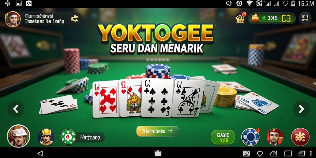 Tampilan seru gameplay YOKTOGEL dalam permainan Gaple.